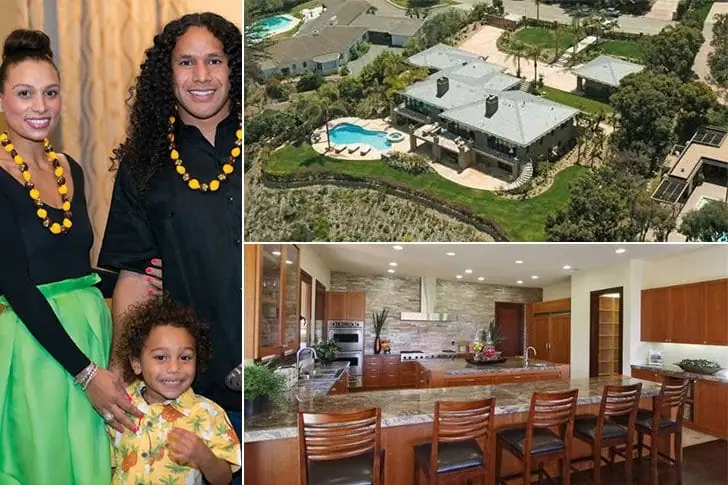 Troy Polamalu and Theodora Holmes –Est. $2.5 Million, La Jolla