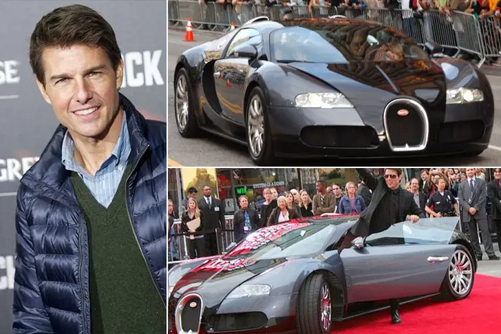 Tom Cruise – Bugatti Veyron, aproximadamente $1.7 millones