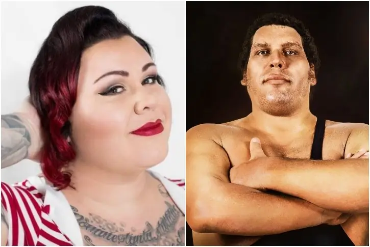 Robin Christensen- Roussimoff and Andre The Giant