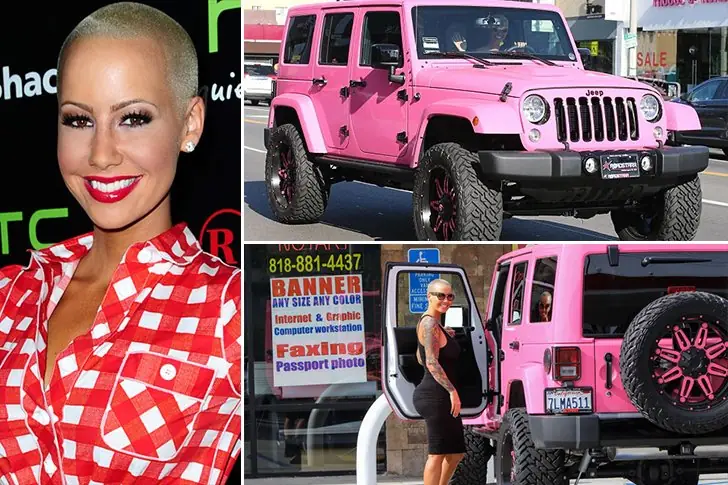 Amber Rose – Jeep Wrangler Unlimited Rosado, unos $150 mil