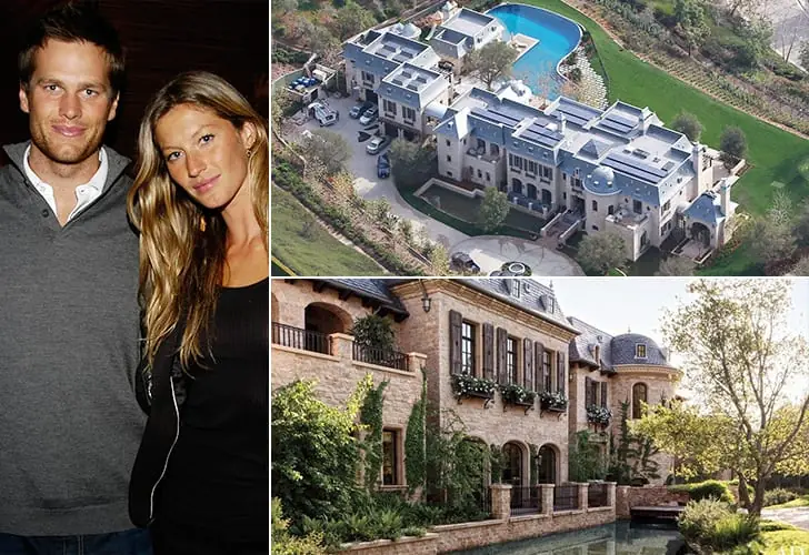 Tom Brady y Gisele Bündchen – $20 millones, California