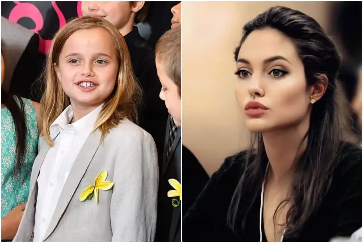 Vivienne Marcheline Jolie-Pitt and Angelina Jolie