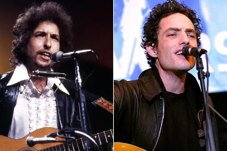 Jakob Dylan and Bob Dylan
