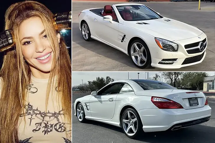 Shakira – Mercedes Benz SL550, Estimated $115K