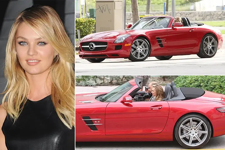 Candice Swanepoel – Mercedes-Benz SLS Convertible, Estimated $135K