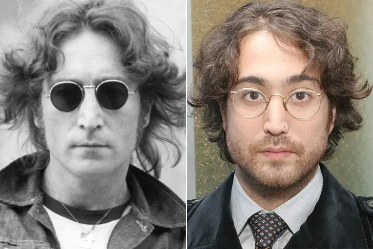 Sean Lennon and John Lennon
