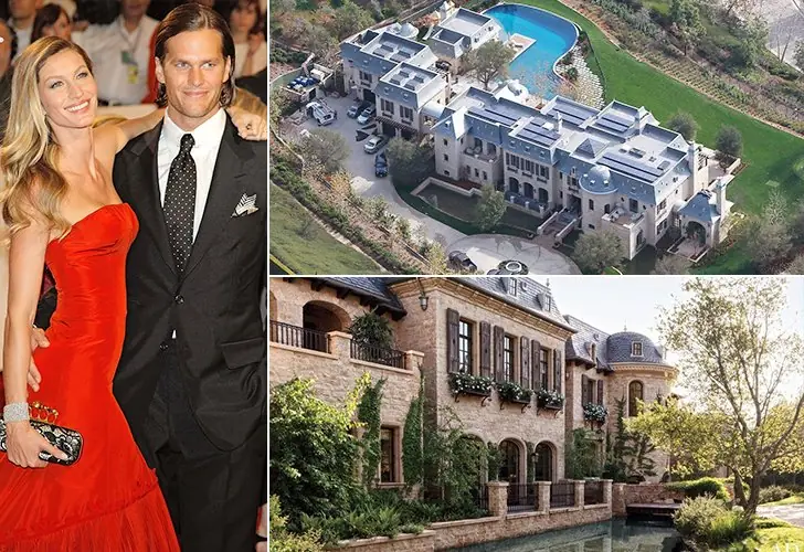 Tom Brady & Gisele Bündchen – US$ 20 milhões, Califórnia