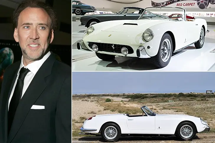 Nicolas Cage – 1958 Ferrari 250 GT Pininfarina, avaliado em US$ 3,6 milhões