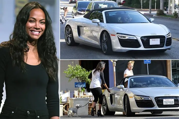 Zoe Saldana – Audi R8, aproximadamente $166mil