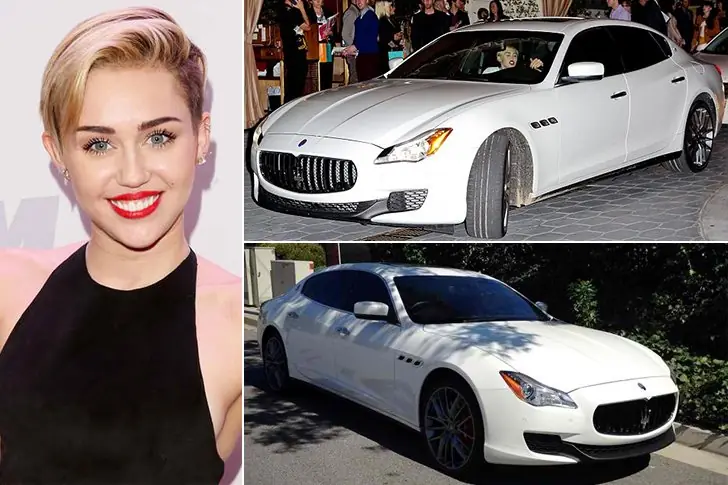 Miley Cyrus – Maserati Quattroporte, Estimated $140K
