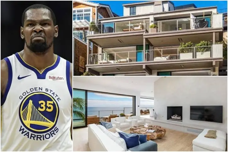 Kevin Durant – Est. $12.15 million, Malibu