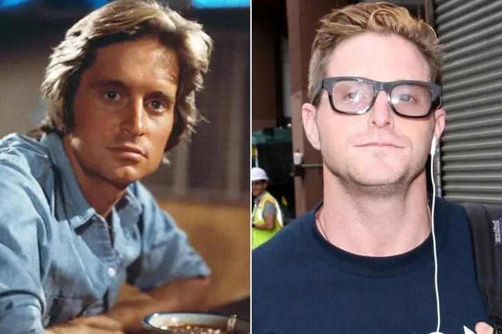Cameron Douglas and Michael Douglas