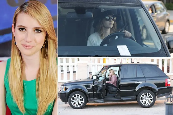 Emma Roberts – Range Rover, aproximadamente $50mil