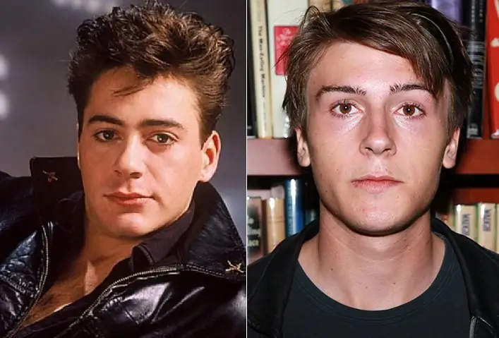 Indio Downey and Robert Downey Jr.