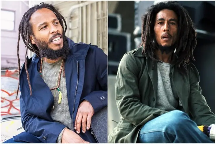 Ziggy Marley and Bob Marley