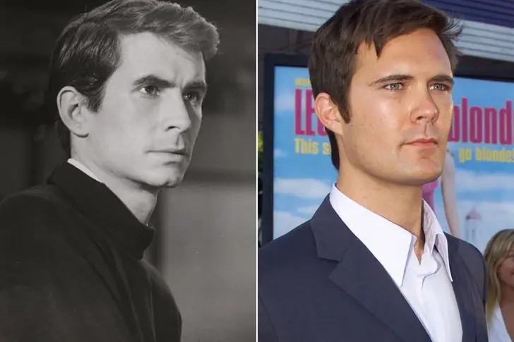 Oz Perkins and Anthony Perkins