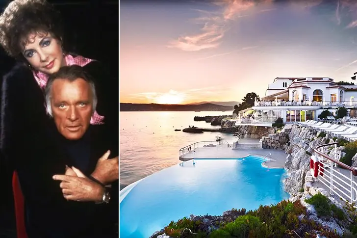 Elizabeth Taylor & Richard Burton – Hotel du Cap, Antibes, France, Amount Undisclosed
