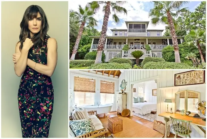 Sandra Bullock – Est. $6.5 million, Tybee Island Beach, Georgia