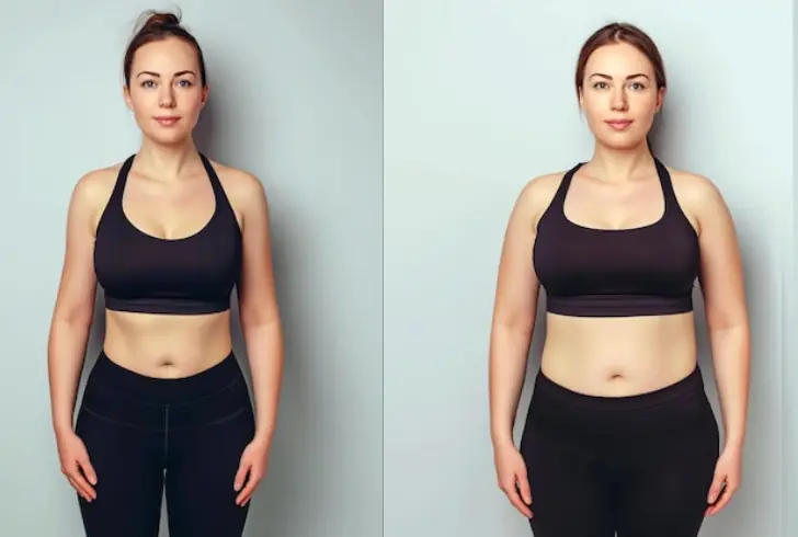 Temporary slim look vs rebound weight