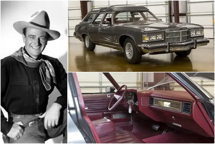 JOHN WAYNE – 1975 PONTIAC GRAND SAFARI, ESTIMATED $40K