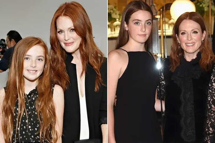 Liv Moore and Julianne Moore