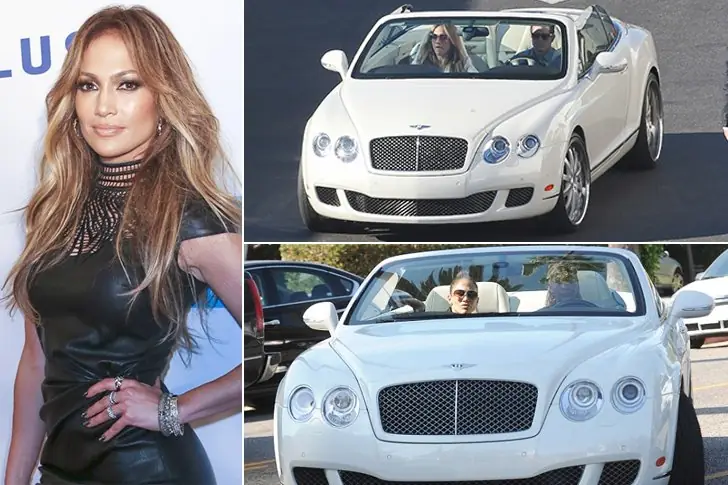 Jennifer Lopez – Bentley Continental GTC, estimado en $ 250 000