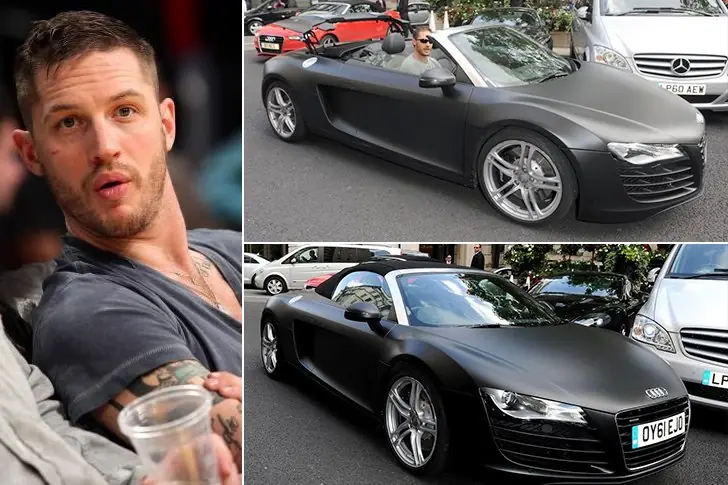Tom Hardy – Audi R8 Spyder, Estimated $160K