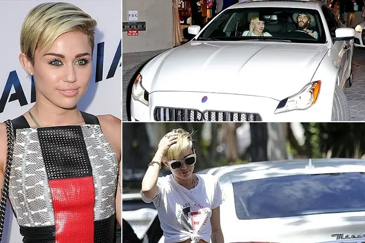 Miley Cyrus – Maserati Quattroporte, estimée à 140 000 dollars