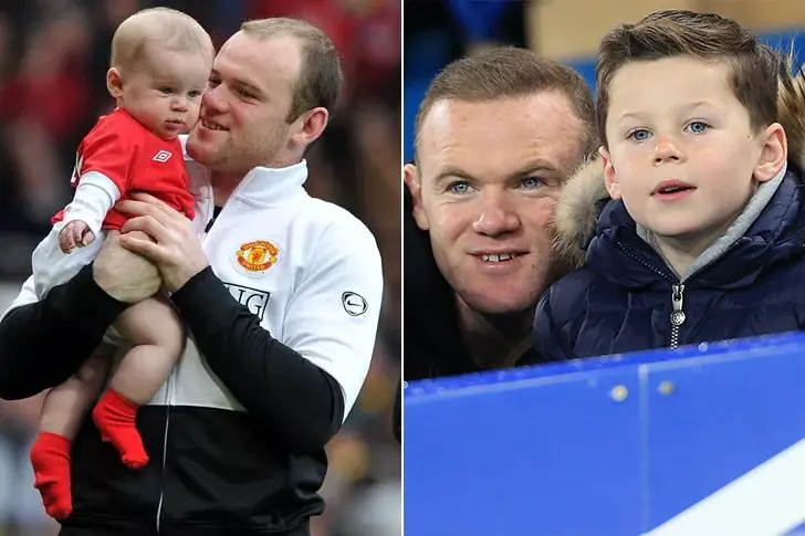 Kai Wayne Rooney and Wayne Rooney