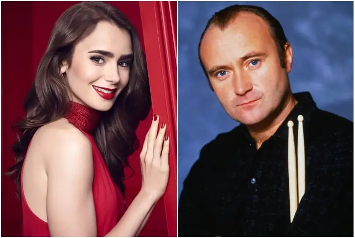 Lily Collins & Phil Collins