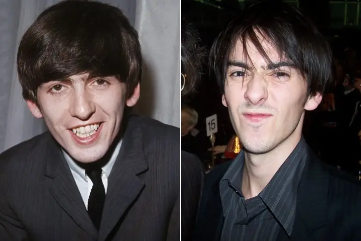 Dhani Harrison and George Harrison