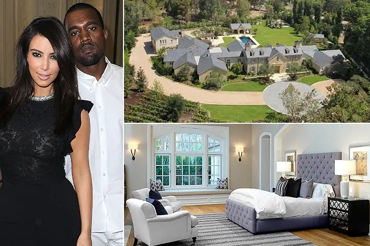 Kim Kardashian & Kanye West – $20 Million, Hidden Hills