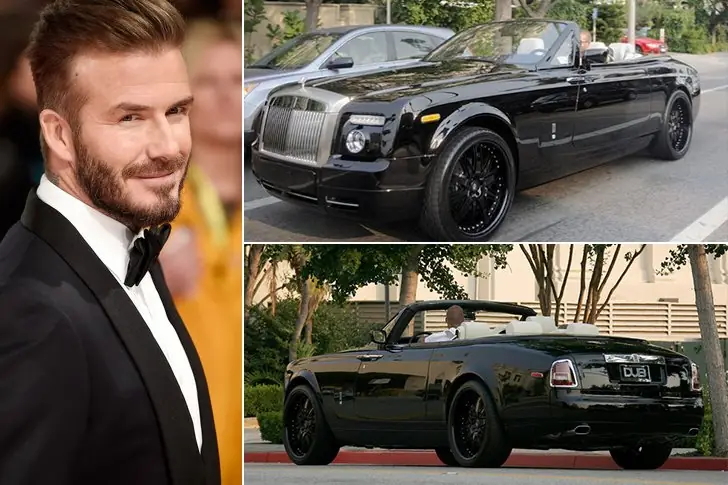 David Beckham – Roll Royce Phantom Drophead Coupe, avaliado em US$ 400 mil
