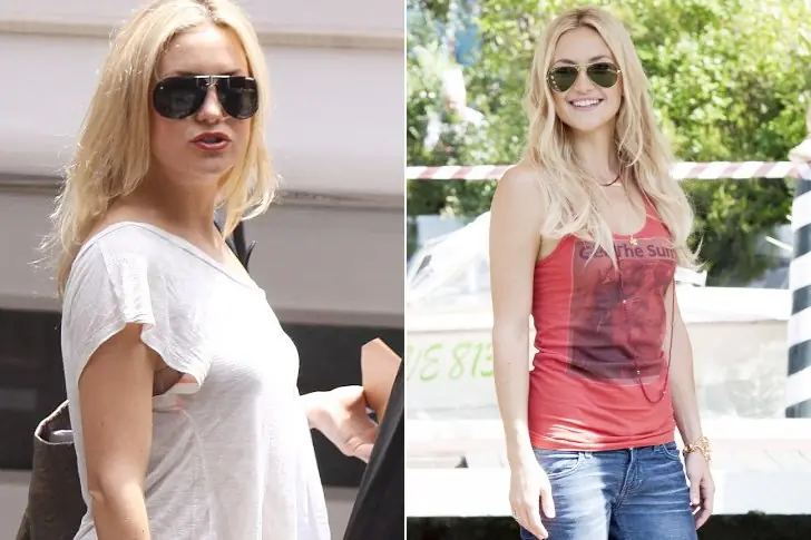Kate Hudson – 70lbs – Followed A Strict Diet & Vigorous Workouts With A Personal Trainer