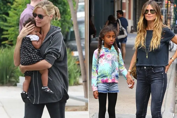 Lou Sulola Samuel and Heidi Klum