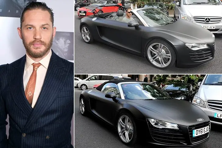 Tom Hardy – Audi R8 Spyder, estimado en $ 160 000