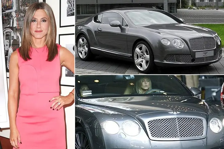 Jennifer Aniston – Bentley, aproximadamente $350mil