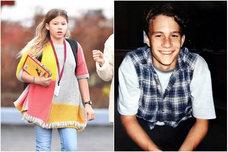 Heath Ledger and Matilda Ledger