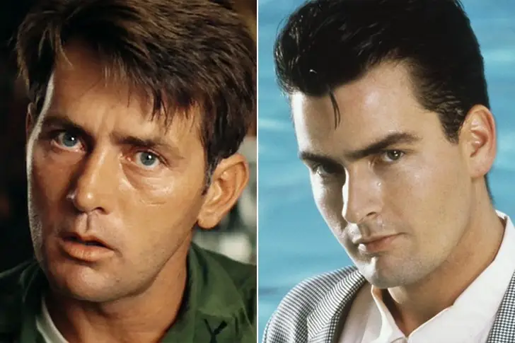 Charlie Sheen and Martin Sheen