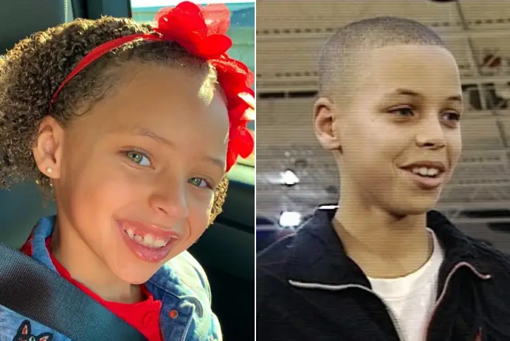 Riley Elizabeth Curry and Stephen Curry