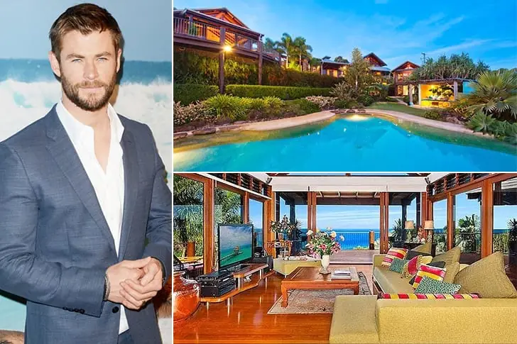 Chris Hemsworth – Byron Bay, 15 millones de dólares aproximadamente