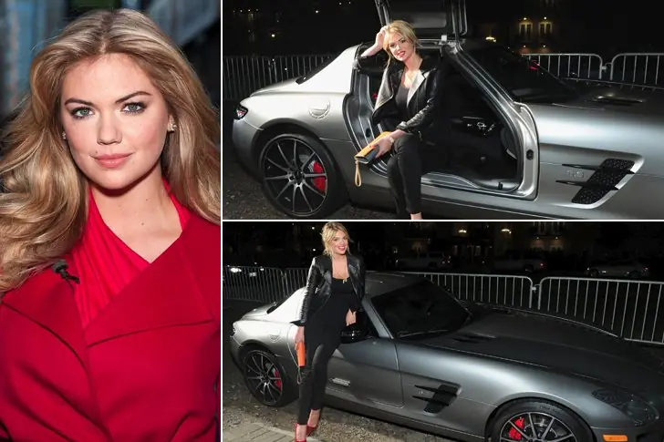 Kate Upton – Mercedes-Benz SLS 6.3 AMG, estimado en $ 248 000