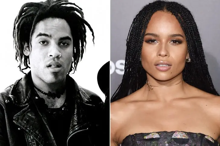 Lenny Kravitz and Zoë Kravitz