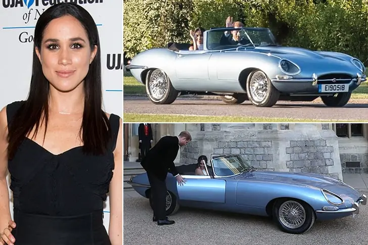 Meghan Markle – Jaguar E-Type, avaliado em R$ 1,8 milhão