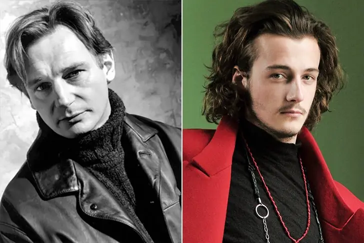 Liam Neeson and Micheál Neeson