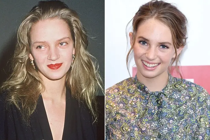 Maya Thurman-Hawke and Uma Thurman