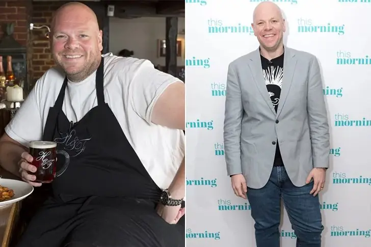 Tom Kerridge – 168lbs – Reduced Carb & Alcohol Intake & Exercise