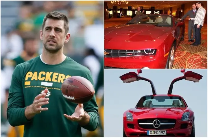 Aaron Rodgers – Mercedes Benz E Class Lambo Doors & Chevrolet Camaro, Est. $500K