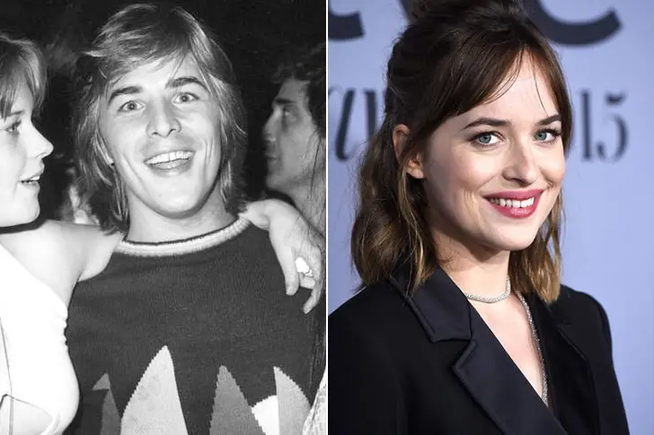 Don Johnson and Dakota Johnson