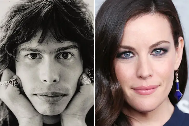 Liv Tyler and Steven Tyler